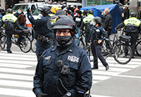 Political protests in Times Square, New York, Richard Moore